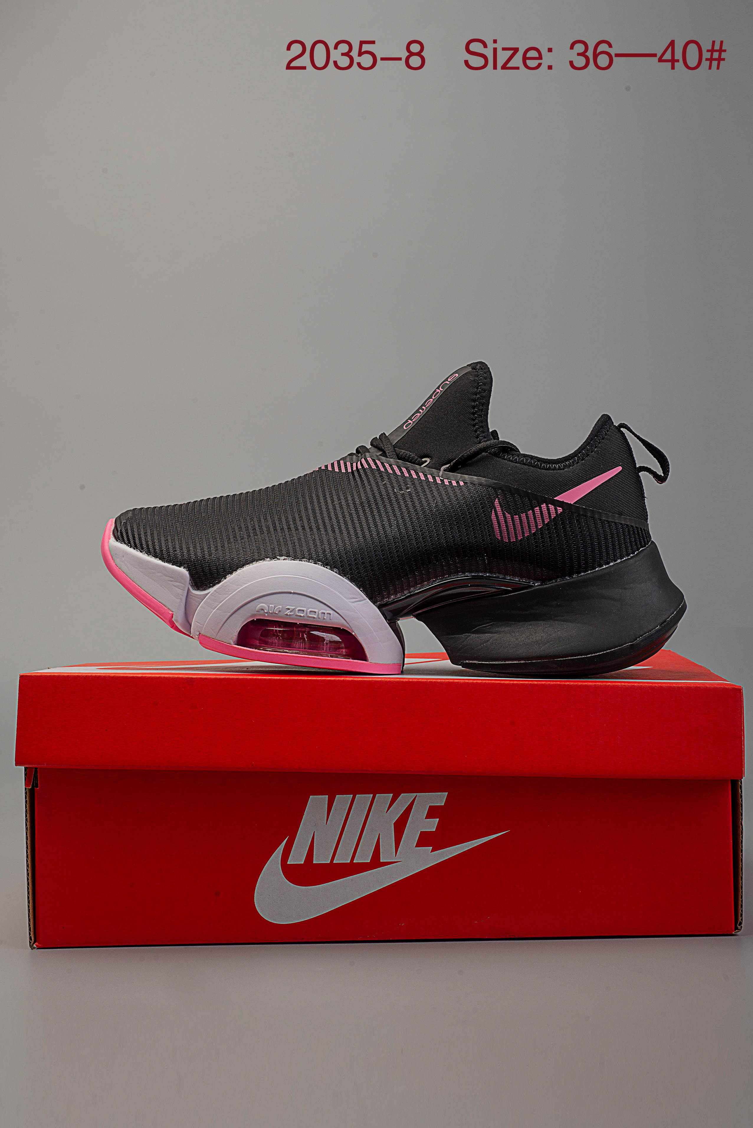 Women Nike AIR ZOOM SUPERREP Black Peach Shoes - Click Image to Close